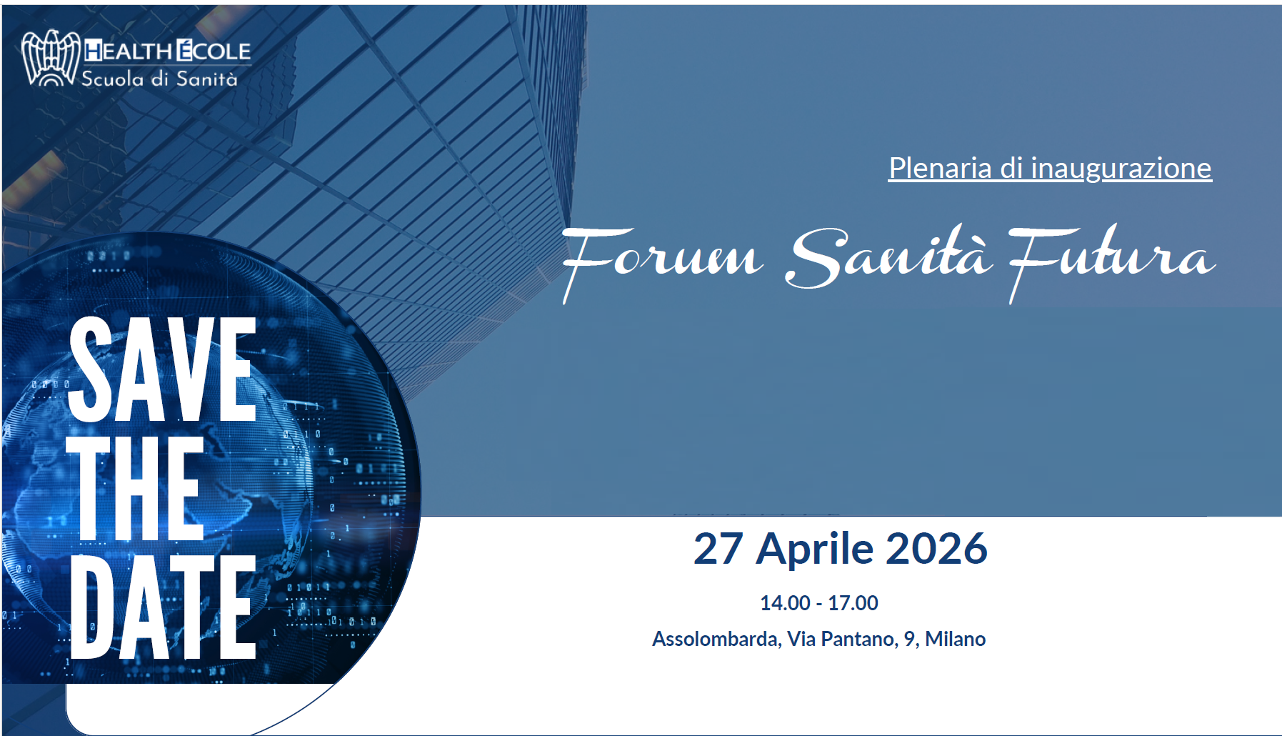 Forum Sanità Futura 27 aprile 2026 Assolombardia Milano